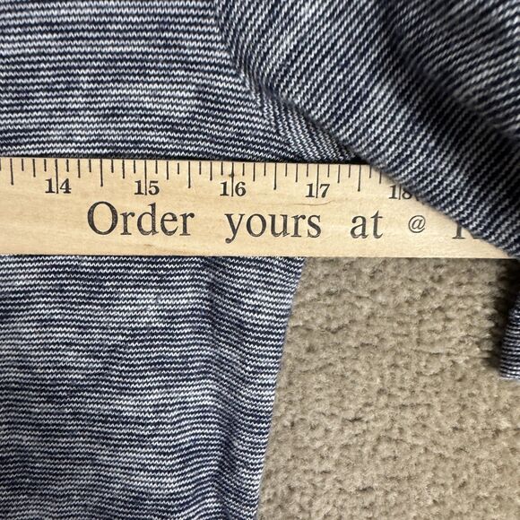 Anthro Lilka Dress Womens Small Blue‎ Lace Overlay Henley Knit Boho Stretch - Picture 7 of 11